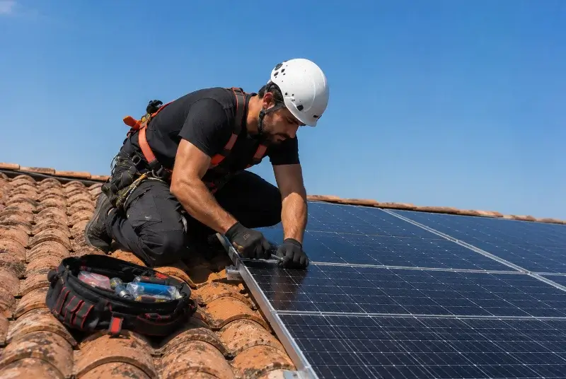 Maintenance et monitoring de panneaux solaires à Meys